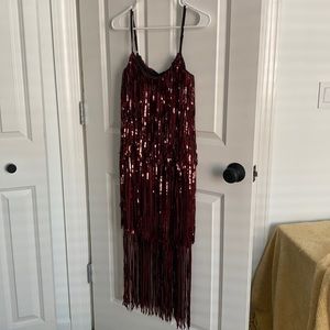 Dress the Population Roxy Fringe Dress